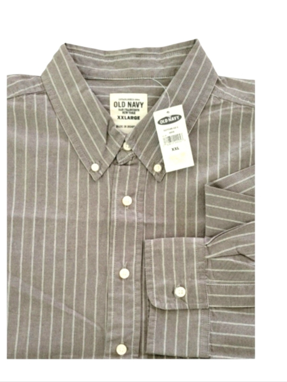 Men's Striped Gray Shirt
